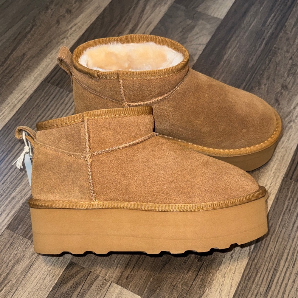 Platform Fur Boots